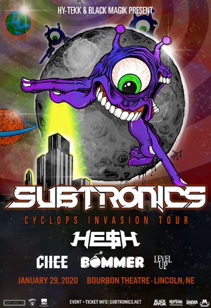 Subtronics 'Cyclops Invasion Tour' - Lincoln, NE - 01/29 photo