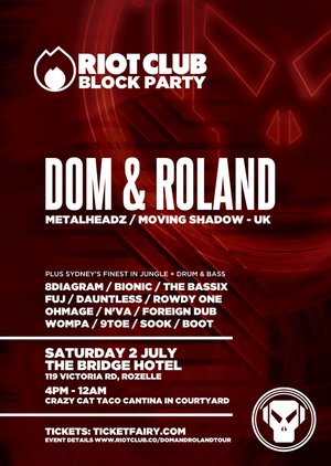 RIOT CLUB BLOCK PARTY feat. DOM & ROLAND photo