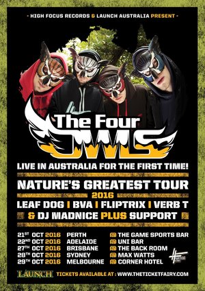 The Four Owls "Nature's Greatest Tour" - ADELAIDE *ALL AGES* photo