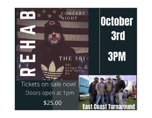 Rehab Concert  2 DAY PROMO!! 9/30 & 10/1 TICKETS ARE 2-$40.00