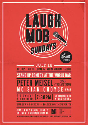 Laugh Mob Sundays feat. Peter Meisel (USA / The Late Show)