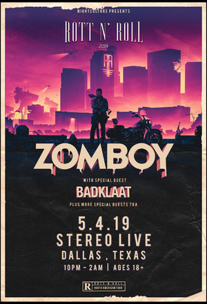 Zomboy Rott N' Roll Tour 2019 - DALLAS, TX photo