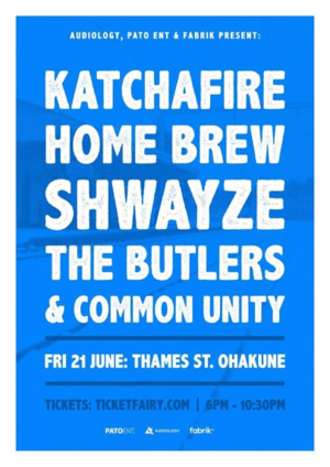(Event refunded) *Katchafire, Shwayze, Home Brew & more (Ohakune)