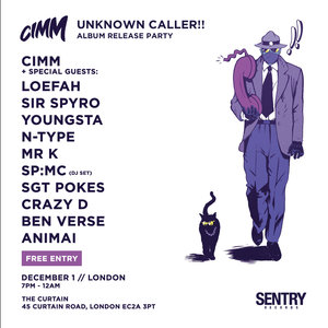 Cimm: Unknown Caller (Album Release Party)