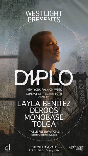 New York Fashion Week featuring DIPLO & Friends at William Vale