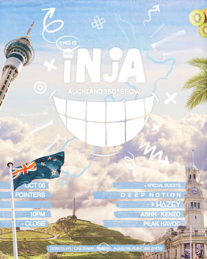 INJA (UK) | AUCKLAND | A 360 DEGREE RAVE EXPERIENCE photo