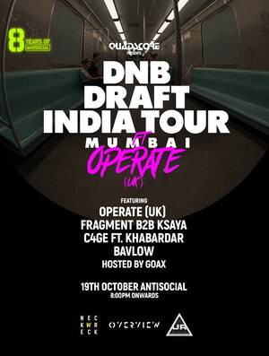 D&B Draft India Tour ft. Operate [Mumbai edition]