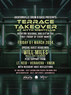 JaxDnB Terrace Takeover at Myth - March 2024 ft. Will Miles